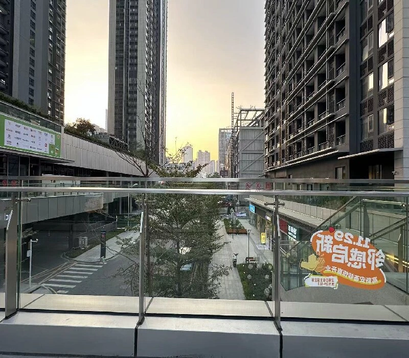 stainless steel glass guardrail