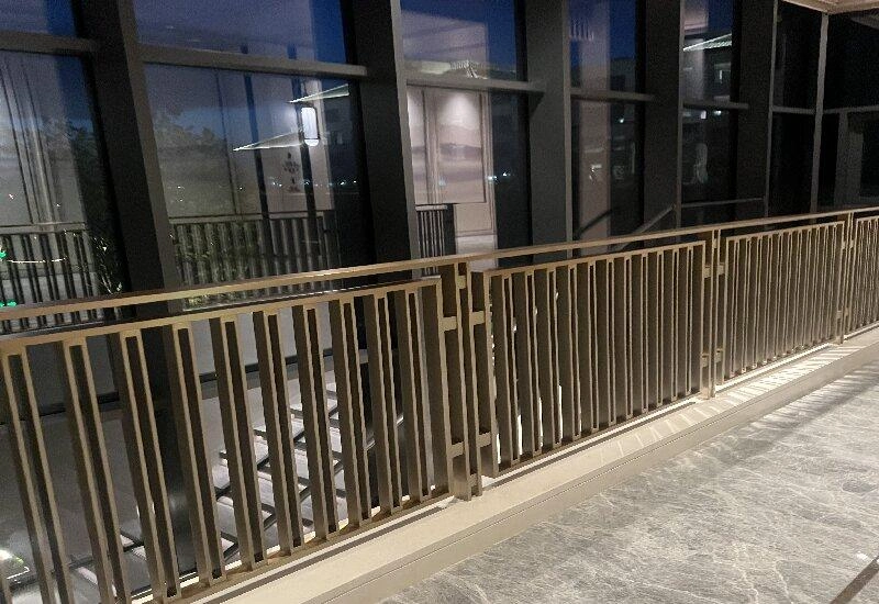 black window guardrail